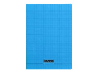 Calligraphe 8000 - Cahier polypro A4 (21x29,7 cm) - 96 pages - grands carreaux (Seyes) - bleu