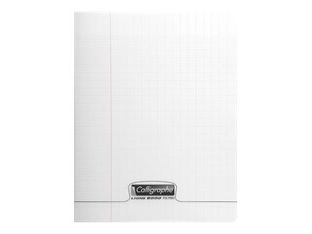 Calligraphe 8000 - Cahier polypro A4 (21x29,7 cm) - 96 pages - grands carreaux (Seyes) - transparent