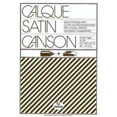 Canson - bloc dessin calque - 50 feuilles - A3 - 90G - blanc