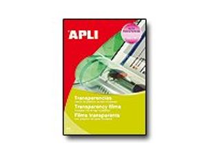 Apli Paper - Films transparents avec bande supérieure pour rétroprojecteur - A4 - 20 feuilles - impression jet d'encre