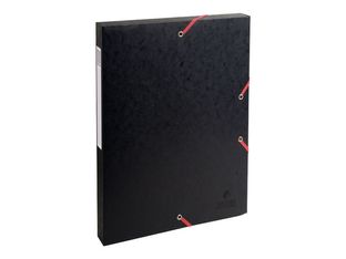 Exacompta Exabox - Boîte de classement en carte lustrée - dos 25 mm - noir