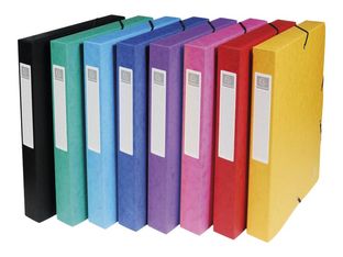 Exacompta Exabox - Boîte de classement en carte lustrée - dos 40 mm - disponible dans différentes couleurs
