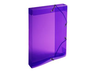 Exacompta Crystal - Boîte de classement plastique - dos 40 mm - disponible dans différentes couleurs