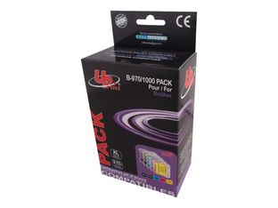 UPrint B-970/1000 PACK - paquete de 5 - tamaño XL - negro, amarillo, cián, magenta - compatible - cartucho de tinta (alternativa para: Brother LC1000BK, Brother LC1000C, Brother LC1000m, Brother LC1000Y, Brother LC970BK, Brother LC970C, Brother LC970M, B