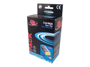 UPrint E-44-PACK - paquete de 5 - tamaño XL - negro, amarillo, cián, magenta - compatible - cartucho de tinta (alternativa para: Epson T0441, Epson T0442, Epson T0443, Epson T0444)