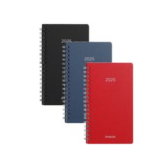 Agenda à spirale Popyprop Notavision - 1 semaine sur 2 pages - disponible dans différentes couleurs - Brepols