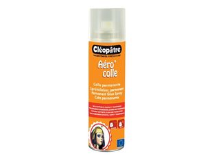 Cléopâtre Aéro'colle - Bombe de colle aérosol - 250 ml - Permanent