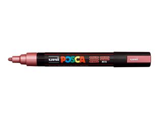 POSCA PC-5M - Marcador - rojo metálico - tinta pigmentada al agua - 1.8-2.5 mm - medio