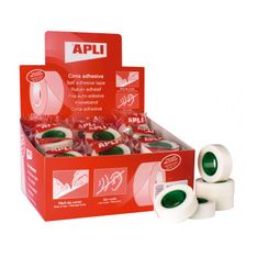APLI - Ruban de bureau - 19 mm x 33 m - transparent