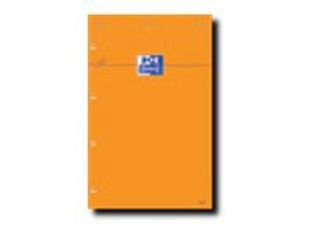 Oxford - Pack de 5 Blocs notes - A4 + - 160 pages - petits carreaux - 80g - perforés - orange