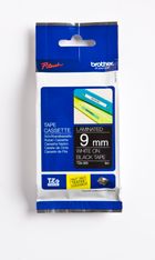 Brother TZe325 - Ruban d'étiquettes auto-adhésives - 1 rouleau (9 mm x 8 m) - fond noir écriture blanche 