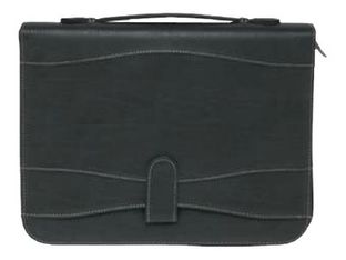 Oberthur Cambridge - Conférencier A4 zippé, à poignées - noir