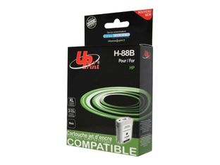UPrint H-88B - 80 ml - tamaño XL - negro - compatible - refabricado - cartucho de tinta (alternativa para: HP 88XL) - para HP Officejet Pro K550, K550dtn, K550dtwn