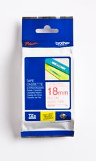 Brother TZe242 - Ruban d'étiquettes auto-adhésives - 1 rouleau (18 mm x 8 m) - fond blanc écriture rouge 