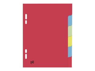 Oxford - Intercalaire 6 positions - 17 x 22 cm - carte colorée