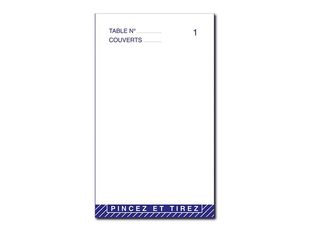 ELVE - 10 Blocs maître d'hôtel - 75 x 150 mm - en double - numéroté