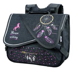 Cartable Cheval 38 cm - 2 compartiments - Oberthur