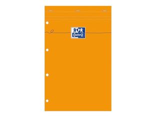 Oxford - Pack de 5 Blocs notes - A4 - 160 pages - petits carreaux - perforés