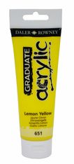 Daler-Rowney Graduate - Peinture acrylique - 120 ml - jaune citron