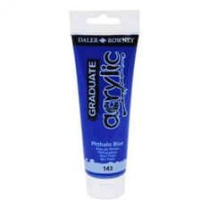 Daler-Rowney Graduate - Peinture acrylique - 120 ml - bleu phtalo