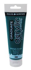 Daler-Rowney Graduate - Peinture acrylique - vert phtalo - 120 ml