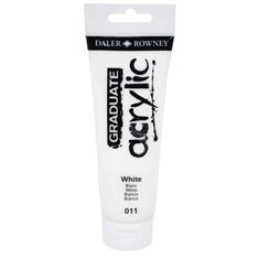 Daler-Rowney Graduate - Peinture acrylique - 120 ml - blanc