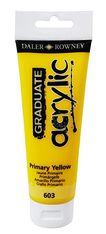Daler-Rowney Graduate - Peinture acrylique - 120 ml - jaune primaire