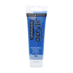 Daler-Rowney Graduate - Peinture acrylique - 120 ml - bleu primaire