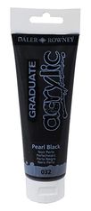 Daler-Rowney Graduate - Peinture acrylique - 120 ml - noir nacré
