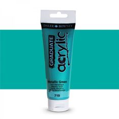 Daler-Rowney Graduate - Peinture acrylique - vert métallique - 120 ml