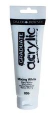 Daler-Rowney Graduate - Peinture acrylique - 120 ml - blanc mélangé