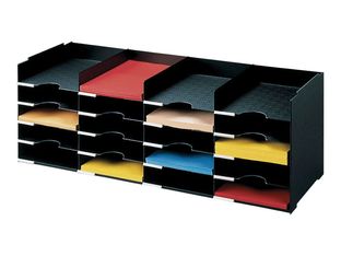 Bloc de classement 20 cases (pour documents A4) - noir