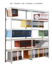 Paperflow Rang'Eco - Rack à étagère pour dossiers suspendus - élément suivant 6 niveaux - 100 x 195 x 37 cm