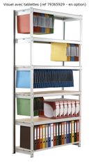 Paperflow Rang'Eco - Rack à étagère pour dossiers suspendus - élément départ 6 niveaux - 125 x 195 x 37 cm