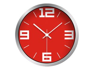 OfficePro Iris - Horloge - quartz - 30 cm - rouge