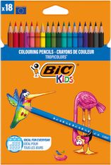BIC Kids Tropicolors 2 - 18 Crayons de couleur