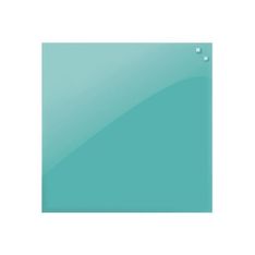 Naga - Tableau en verre 45 x 45 cm - turquoise