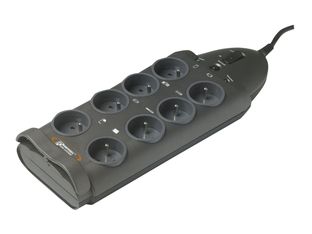 INFOSEC S8 - Multiprise parafoudre 8 prises - parasurtenseur 2500 W