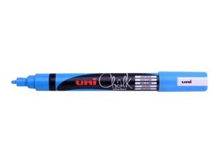 UNI CHALK - Marqueur craie - pointe moyenne conique - bleu