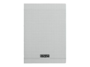 Calligraphe 8000 - Cahier polypro A4 (21x29,7 cm) - 96 pages - grands carreaux (Seyes) - gris
