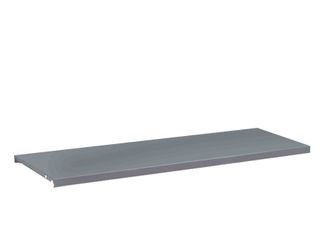 Tablette pour armoire à rideaux monobloc - L120 x P43 x H43 cm - silver