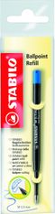 STABILO - Recharge pour stylo EASYball, Pointball - bleu - 0.5 mm - pointe moyenne