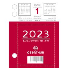 Oberthur Classique - Recharge bloc bureau - date à gauche