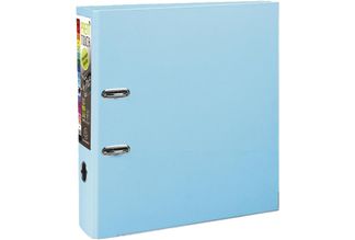 Exacompta Prem'Touch - Classeur à levier - Dos 80 mm - A4 Maxi - pour 715 feuilles - bleu clair