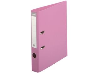 Exacompta - Classeur à levier - Dos 50 mm - A4 - pour 400 feuilles - rose