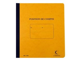 ELVE - Carnet de Position de compte - 21 x 19 cm - 80 pages