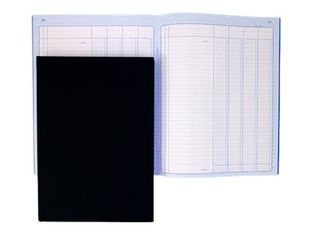 ELVE - Piqûre comptable - 4 colonnes par page - 31 x 21 cm - 100 pages