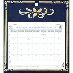 Calendrier mensuel Easycal avec feuillets détachables 24 x 18 cm sur plaque décors Skytos 27,5 x 30,5 cm  - disponible dans différentes couleurs - Exacompta