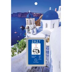 Ephéméride comique 6,5 x 9,7 cm sur plaque décors Classique 18 x 26 cm - disponible dans différentes couleurs - Exacompta