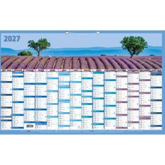 Calendrier illustré France - 14 mois sur 1 face - 65 x 40,5 cm - Exacompta
